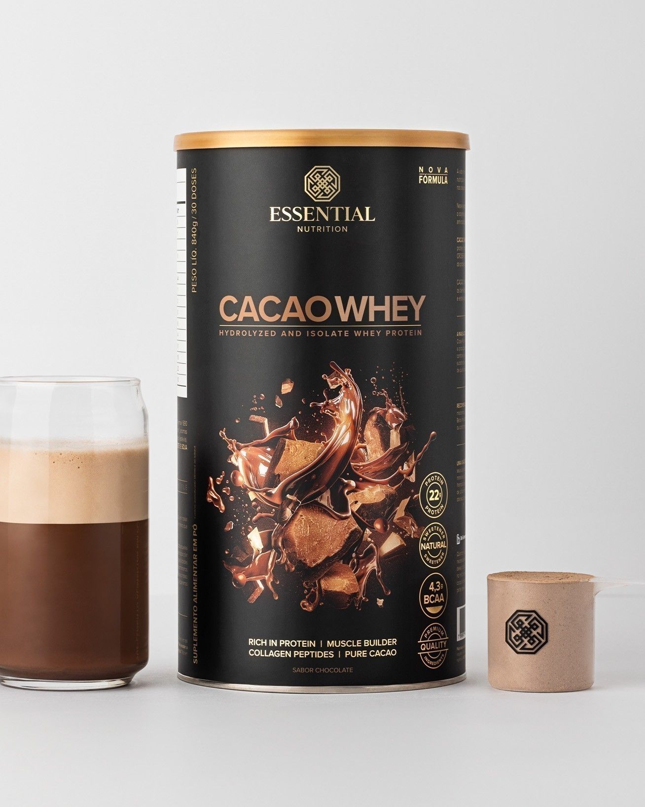 Cacao Whey Lata | Lata 30 doses 840g